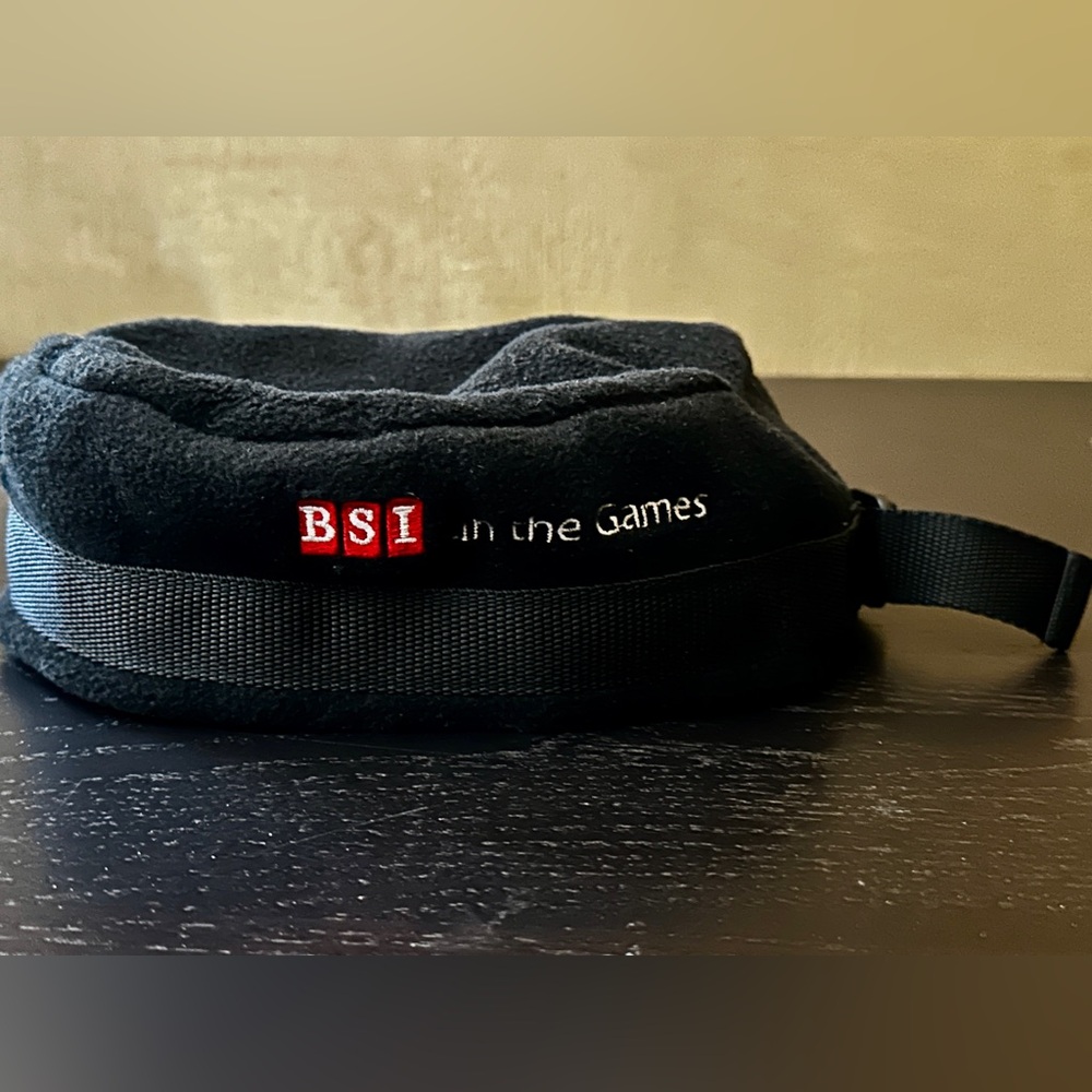 BSI black fleece beanie hat
